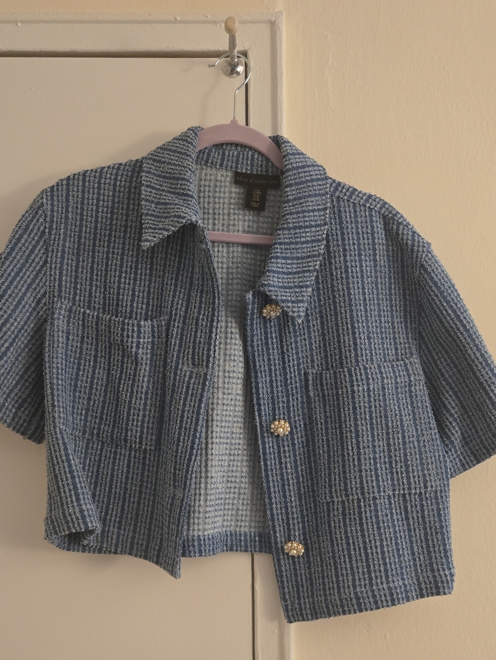House of Harlow 1960 Blue Patterned Top - Medium